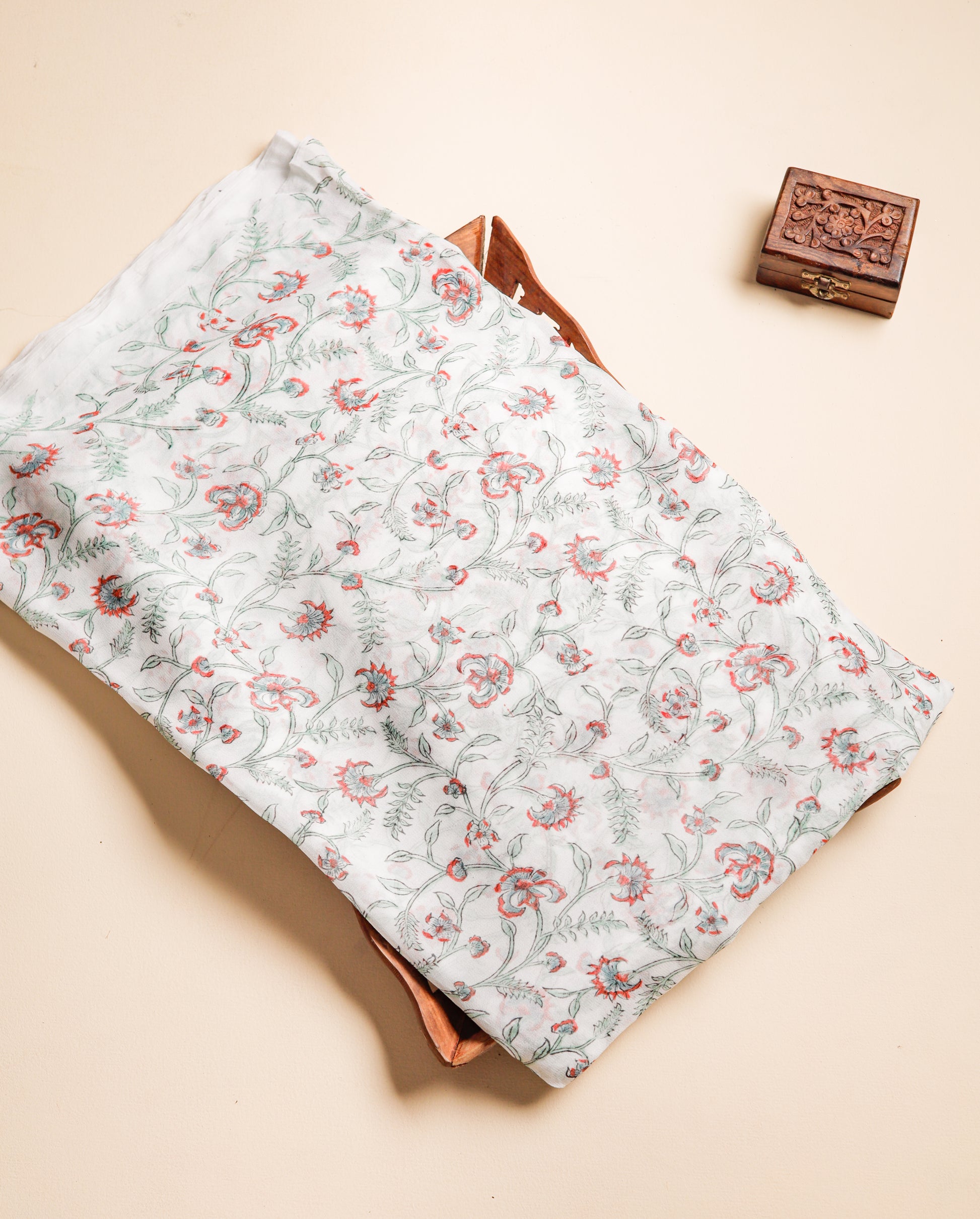 GEORGETTE BLOCK PRINTED FABRIC