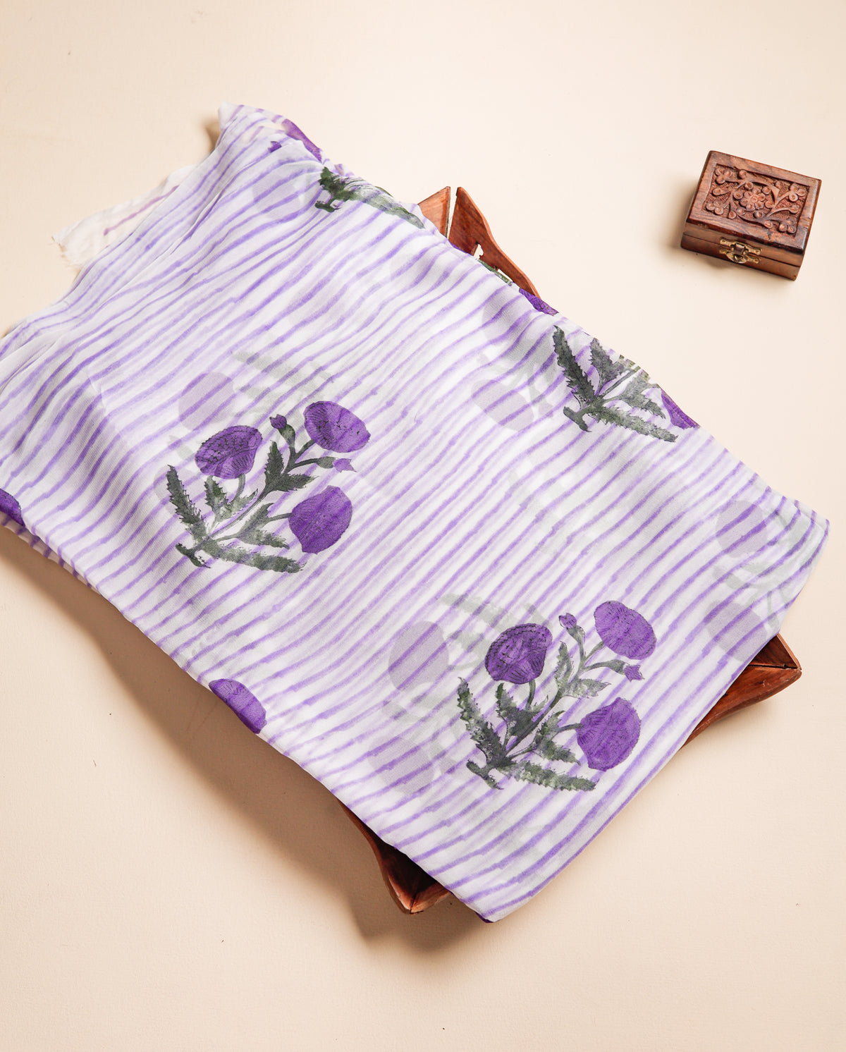GEORGETTE BLOCK PRINTED FABRIC