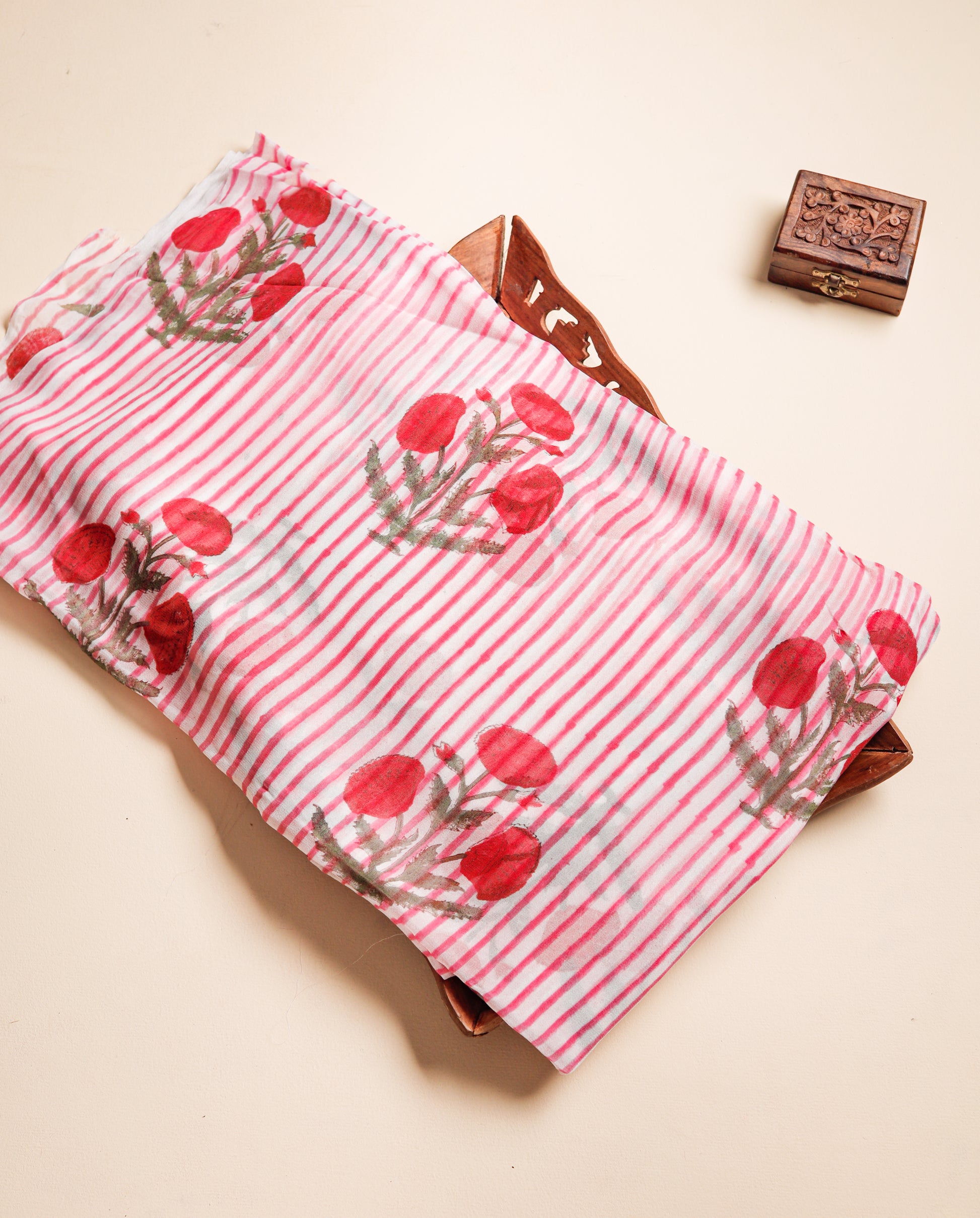 GEORGETTE BLOCK PRINTED FABRIC