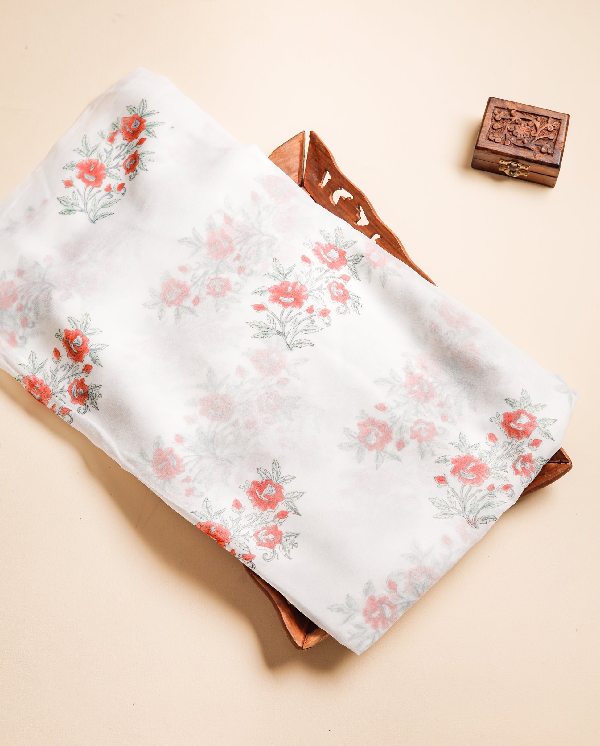 GEORGETTE BLOCK PRINTED FABRIC