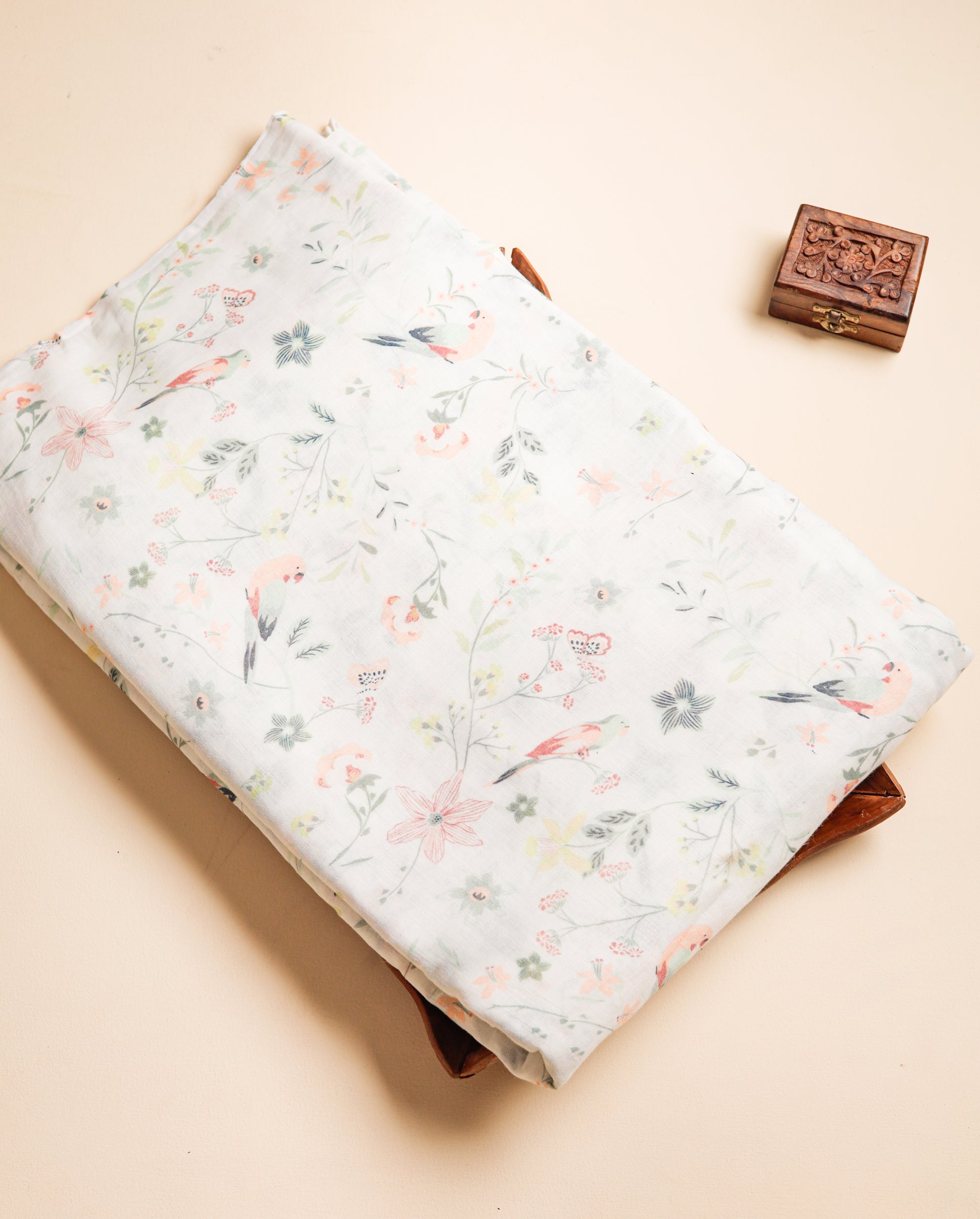 PURE LINEN PRINTED FABRIC