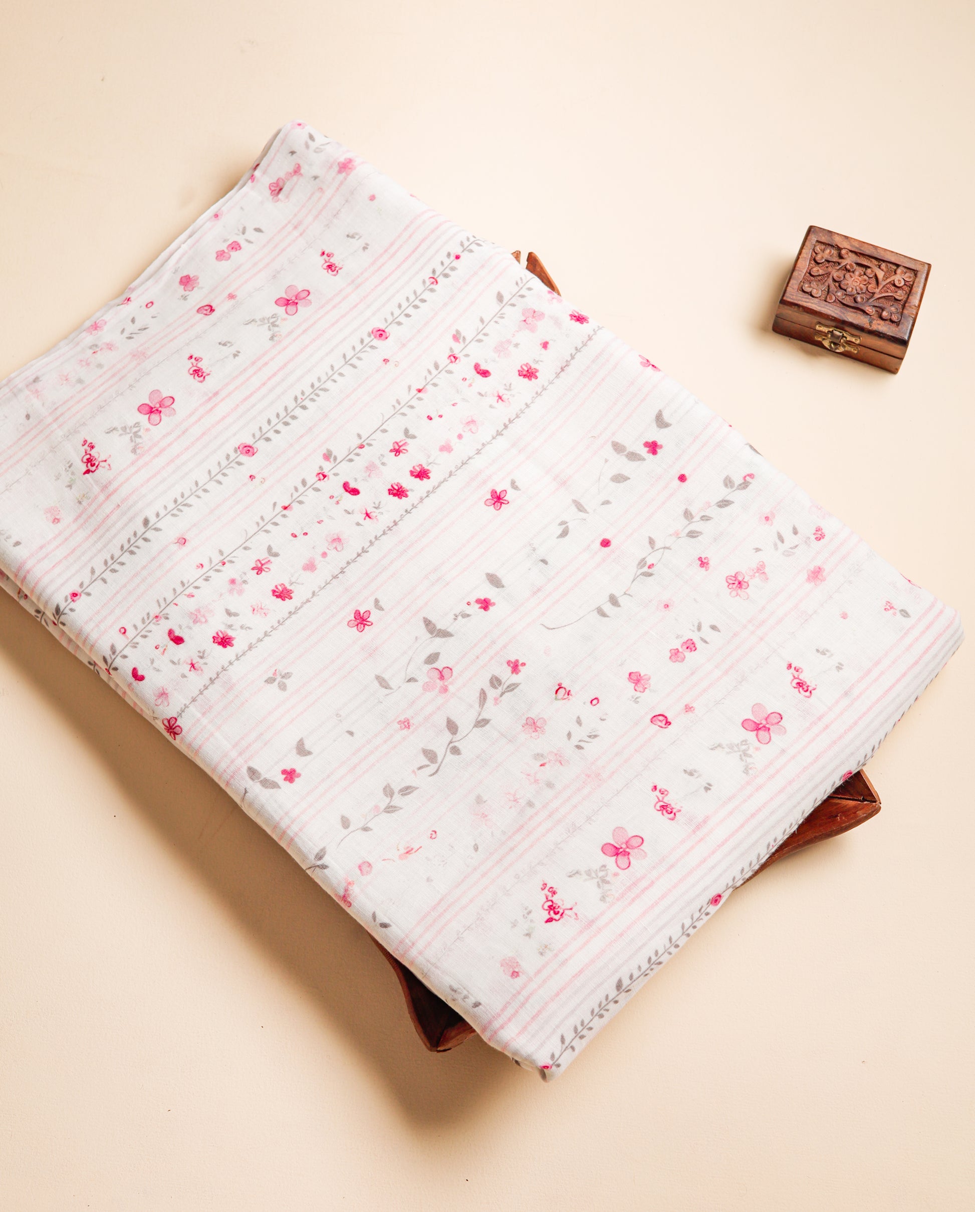 PURE LINEN PRINTED FABRIC