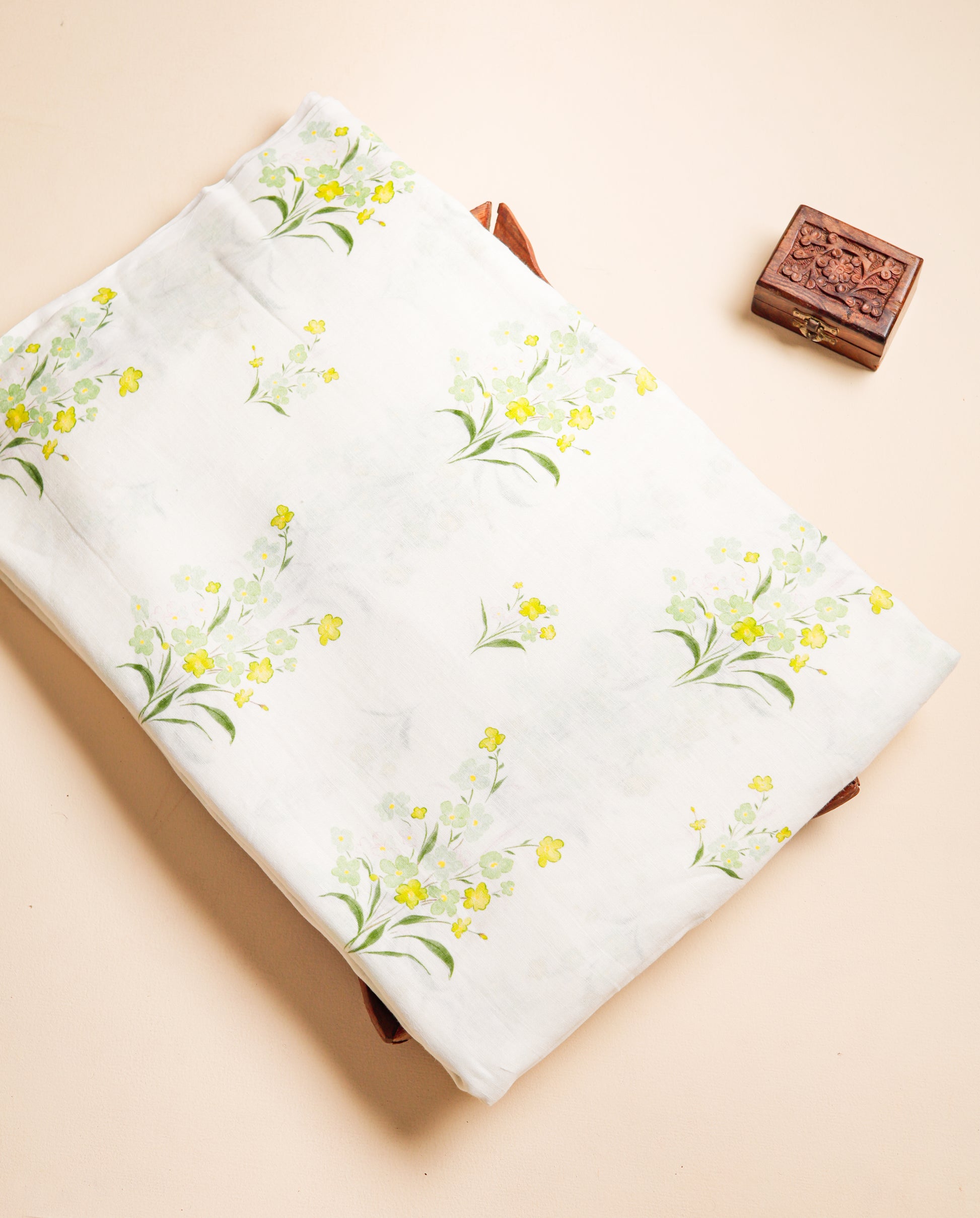 PURE LINEN PRINTED FABRIC