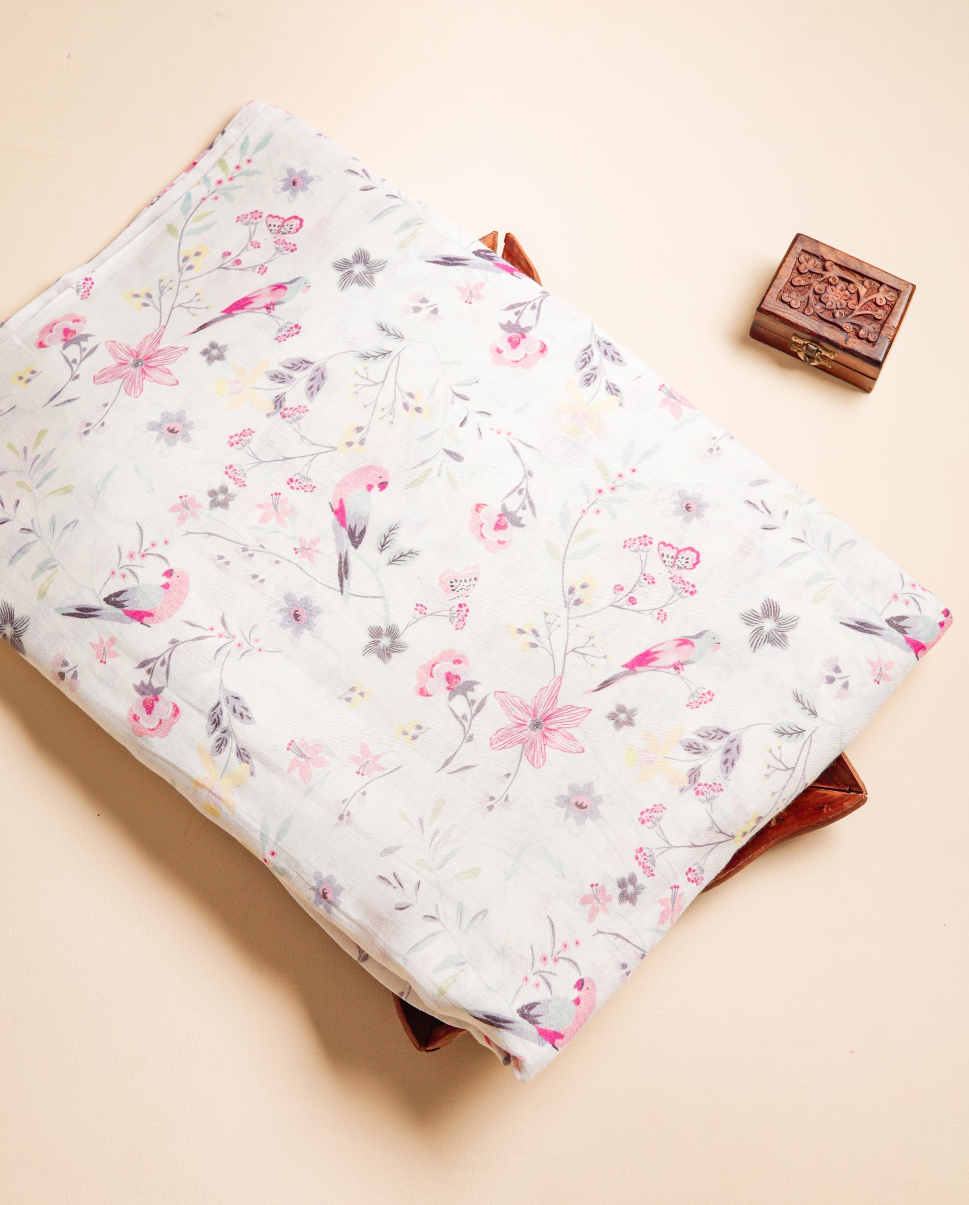 PURE LINEN PRINTED FABRIC