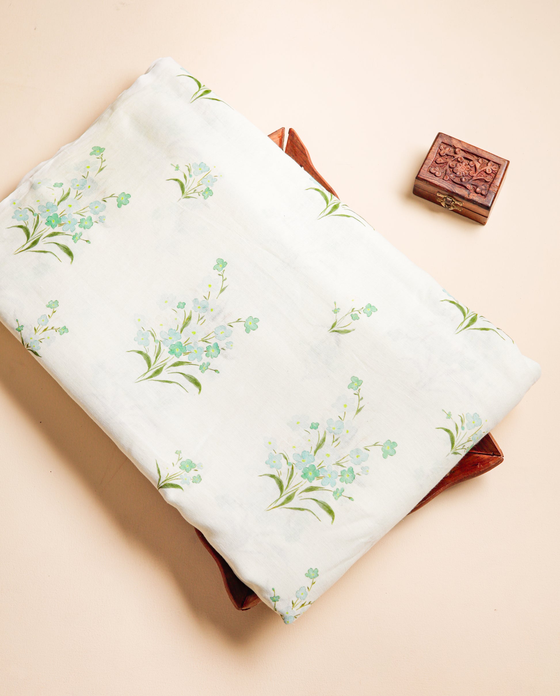 PURE LINEN PRINTED FABRIC