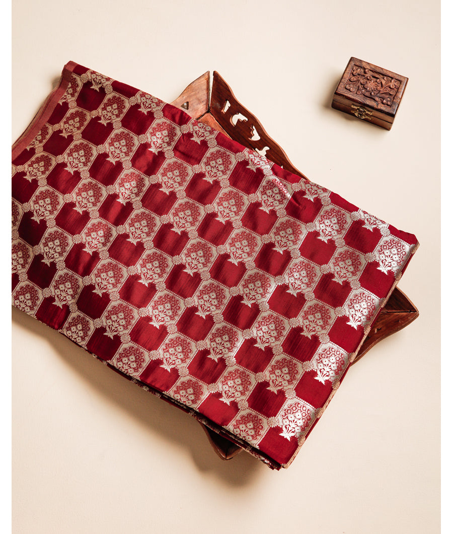 PURE HANDLOOM BANARASI KATAN SILK FABRIC