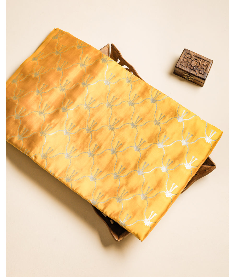 PURE HANDLOOM BANARASI KATAN SILK FABRIC