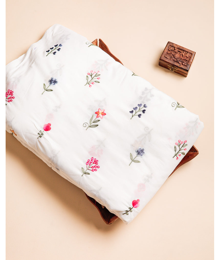 COTTON EMBROIDERED FABRIC