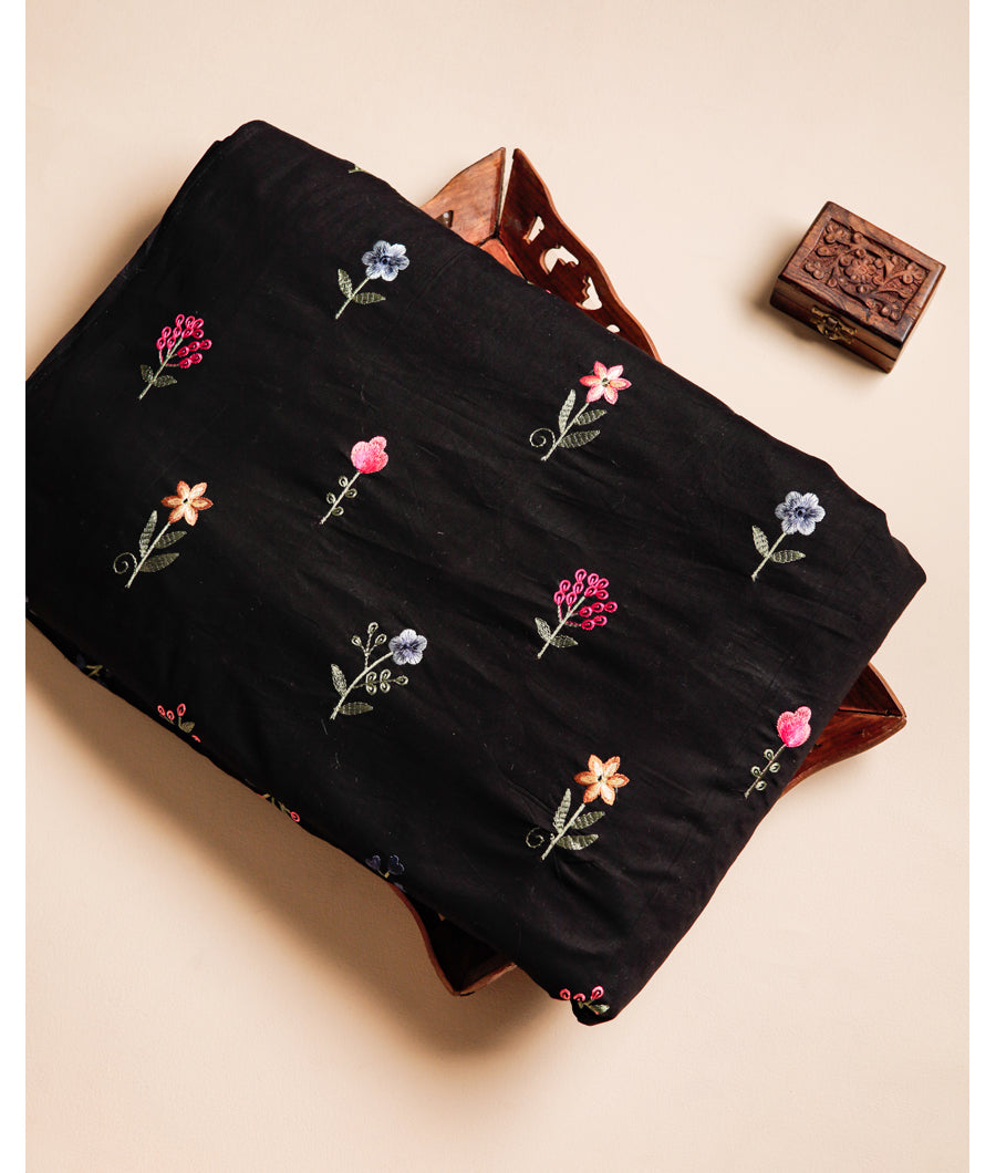 COTTON EMBROIDERED FABRIC