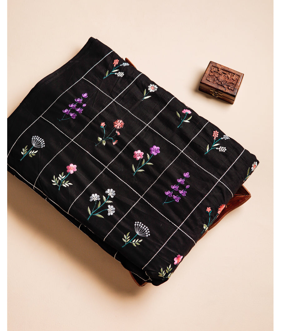 COTTON EMBROIDERED FABRIC