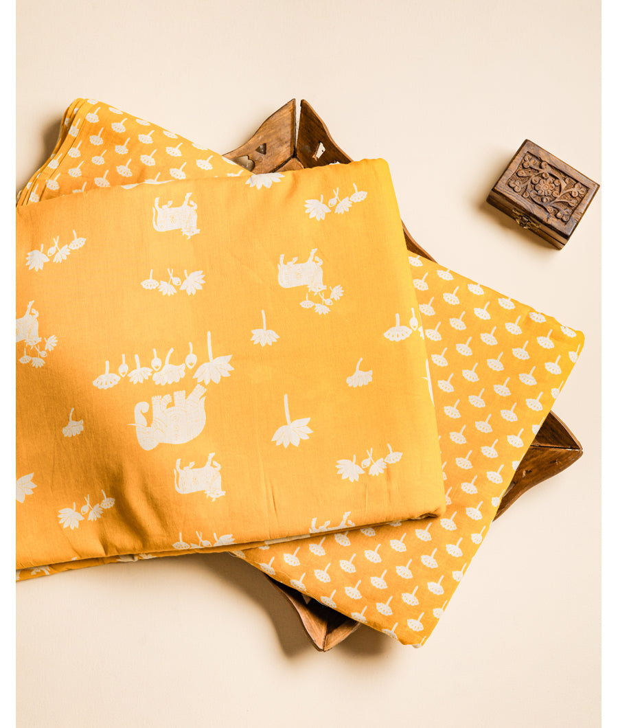 PURE MUL COTTON PICHWAI PRINTED FABRICS