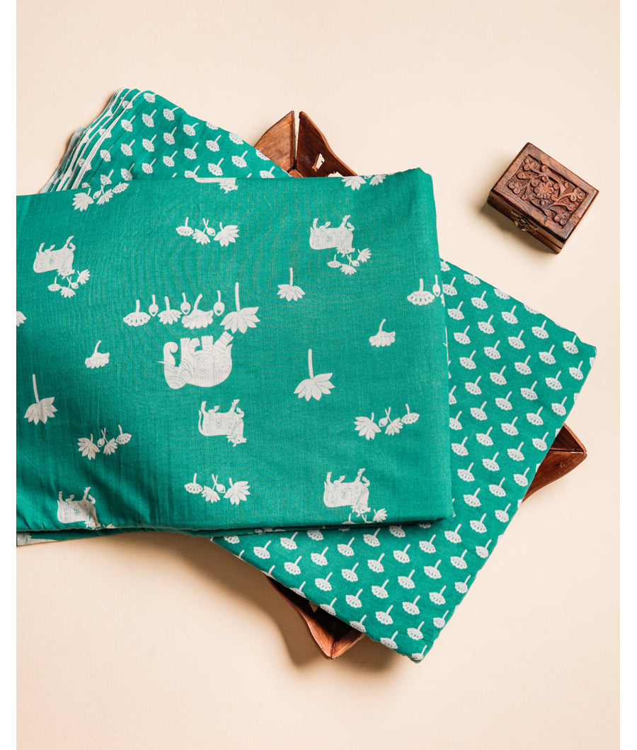 PURE MUL COTTON PICHWAI PRINTED FABRICS