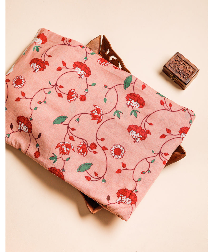 PURE MUL COTTON PICHWAI PRINTED FABRIC