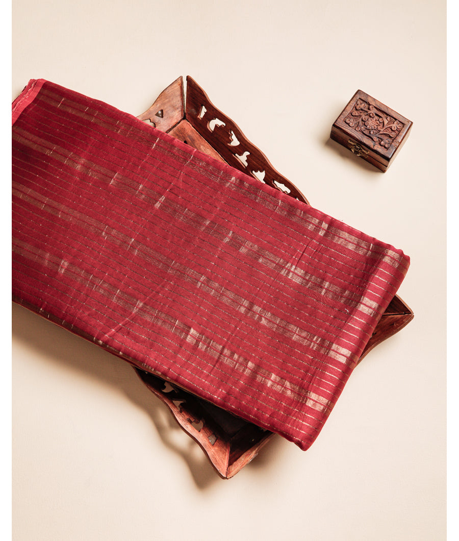 BANARASI SILK STRIPED FABRIC