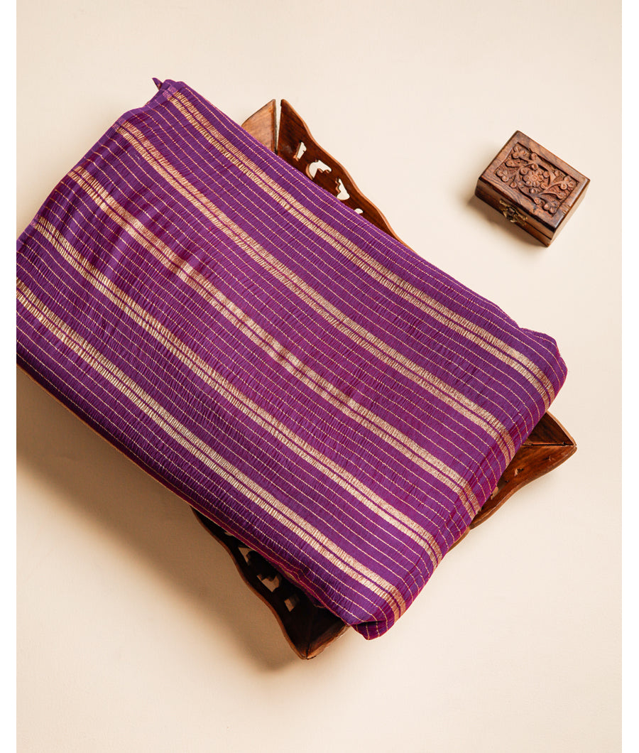 BANARASI SILK STRIPED FABRIC