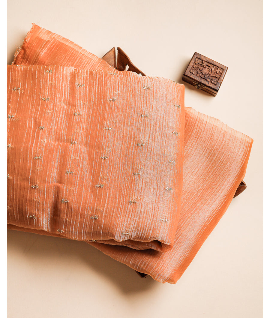CRUSHED TISSUE EMBROIDERED & PLAIN FABRICS