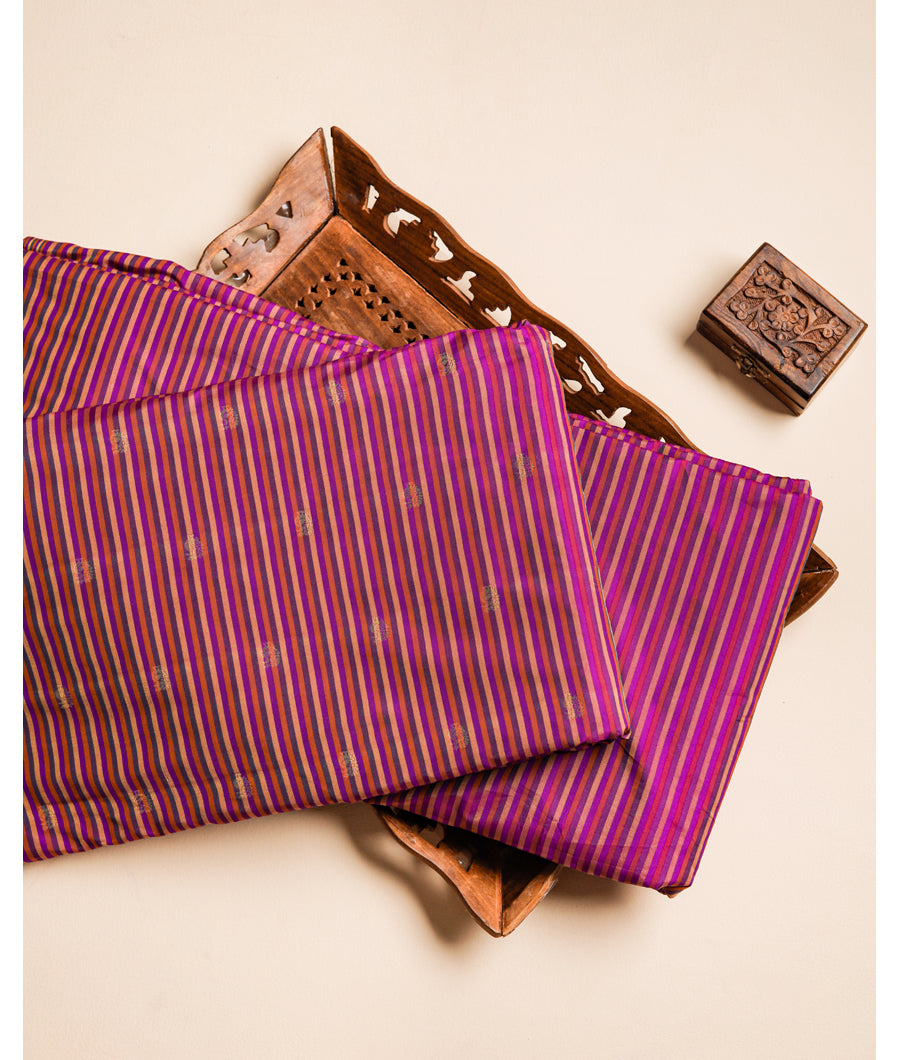 SEMI SILK BUTTA & STRIPED FABRICS