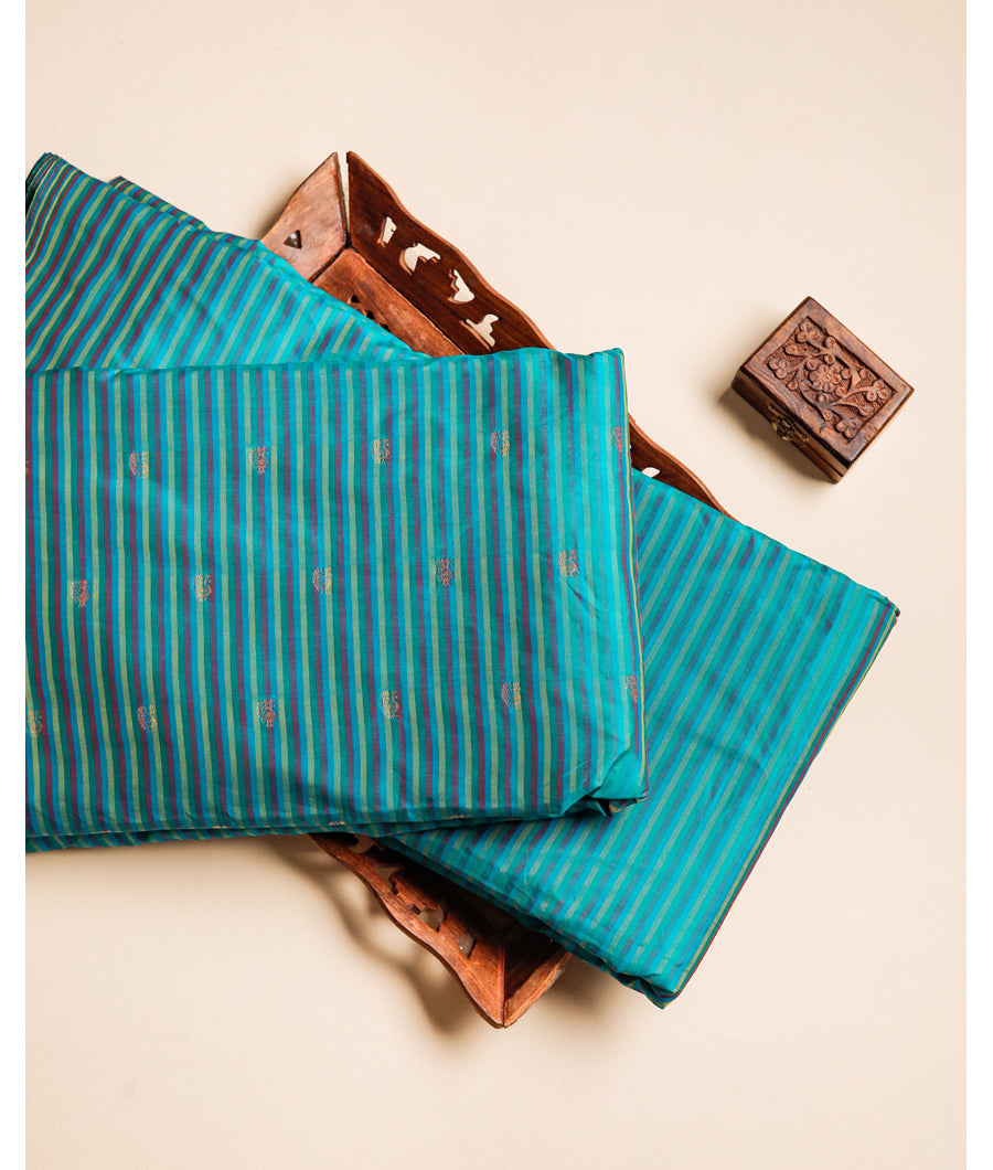 SEMI SILK BUTTA & STRIPED FABRICS