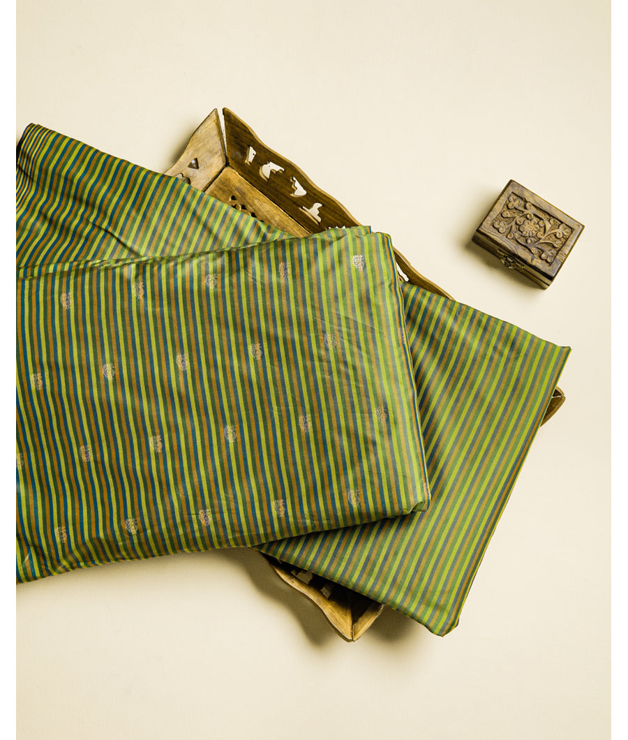 SEMI SILK BUTTA & STRIPED FABRICS
