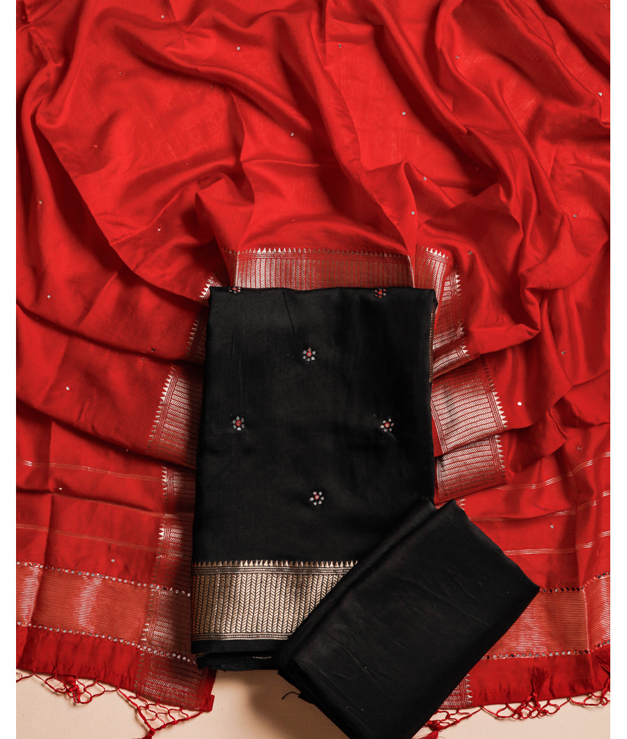 CHANDERI SILK SUIT SET