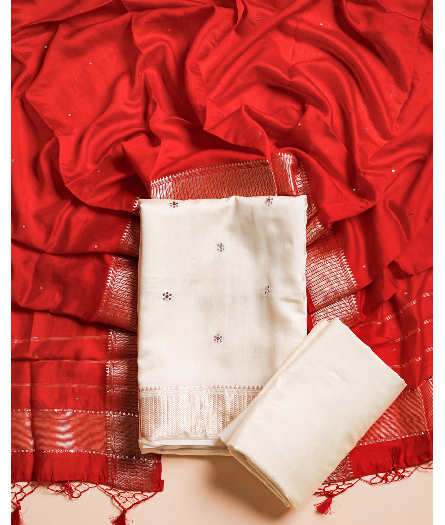 CHANDERI SILK SUIT SET