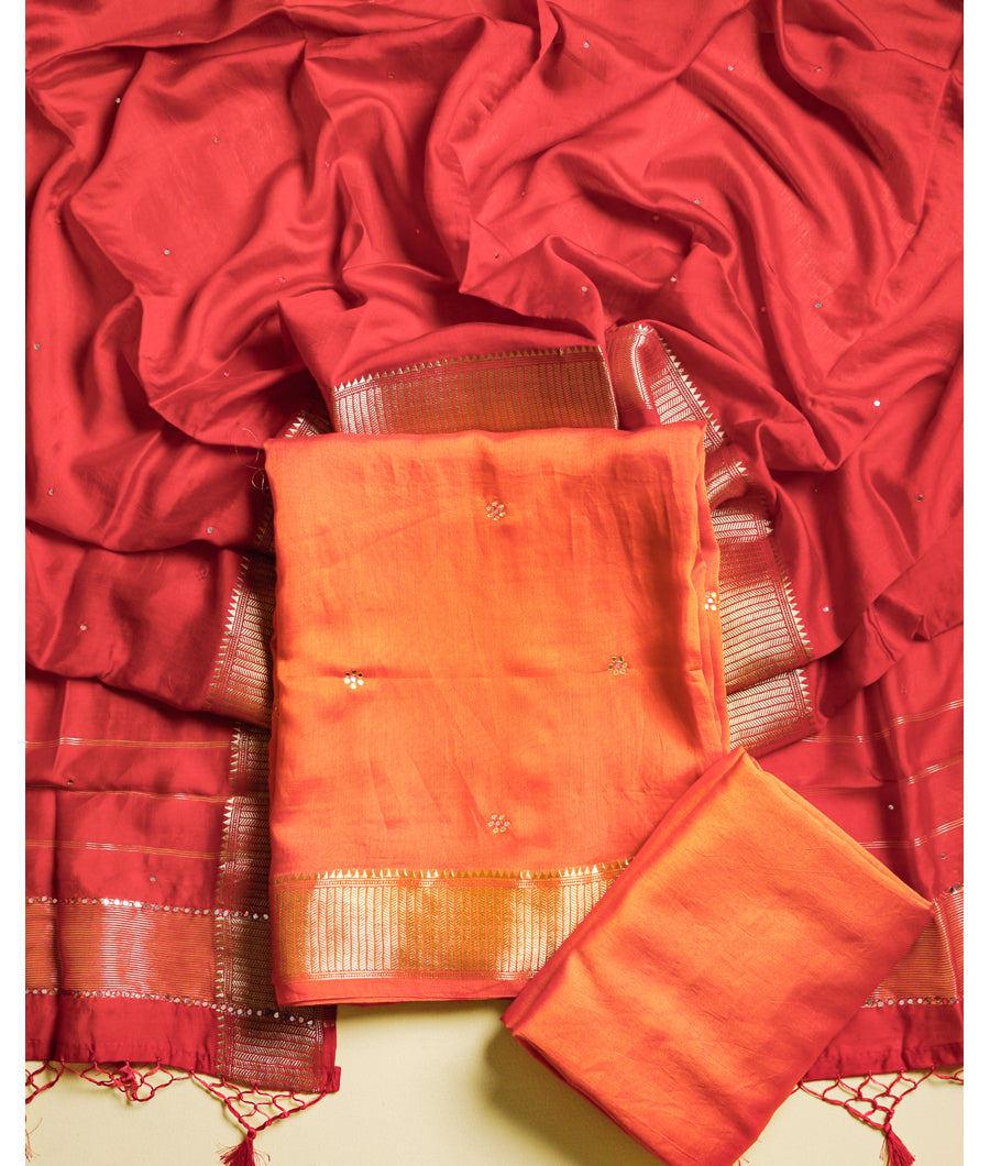 CHANDERI SILK SUIT SET
