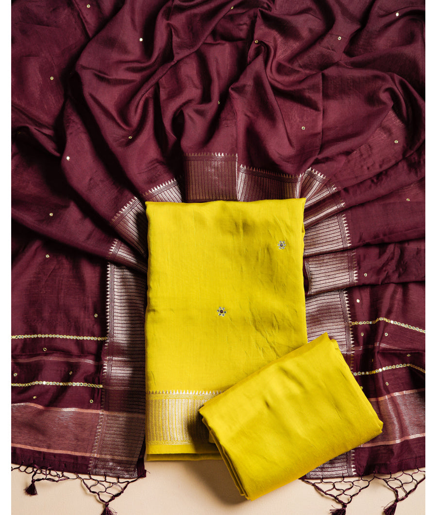 CHANDERI SILK SUIT SET