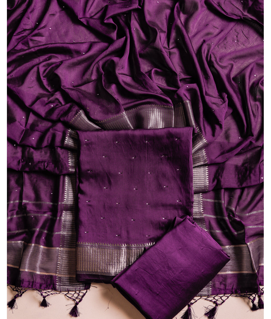 CHANDERI SILK SUIT SET