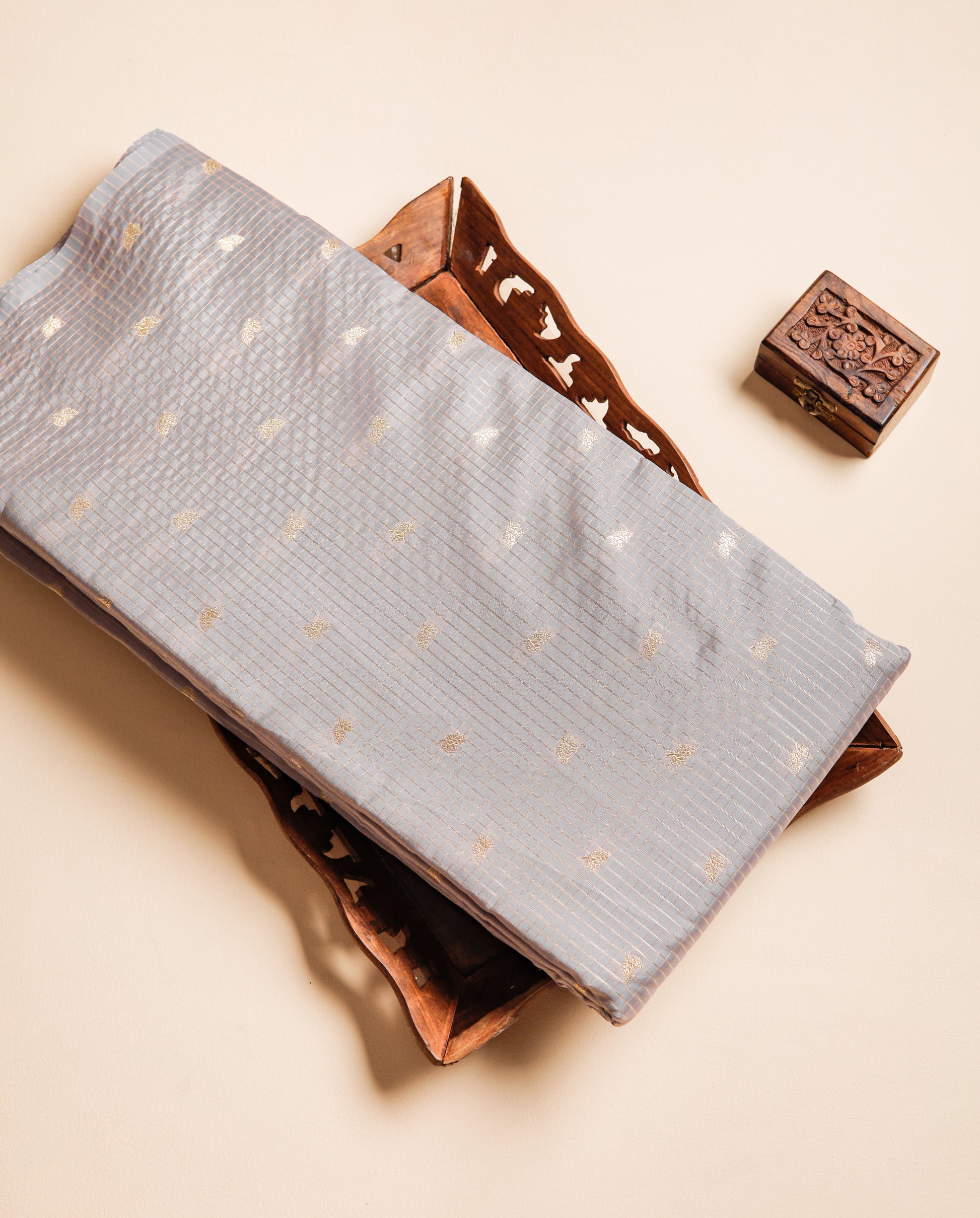 SEMI SILK BUTTA FABRIC
