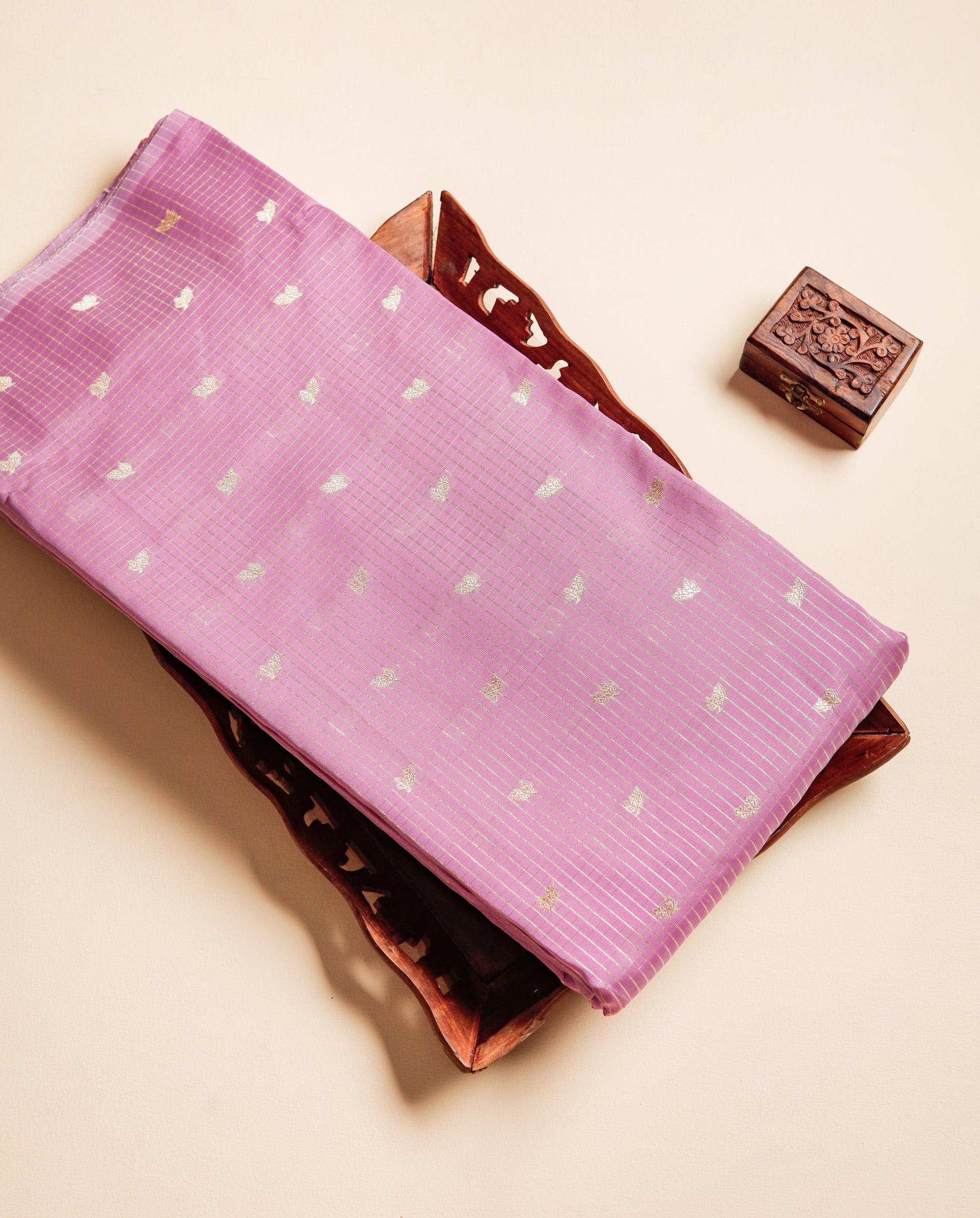 SEMI SILK BUTTA FABRIC