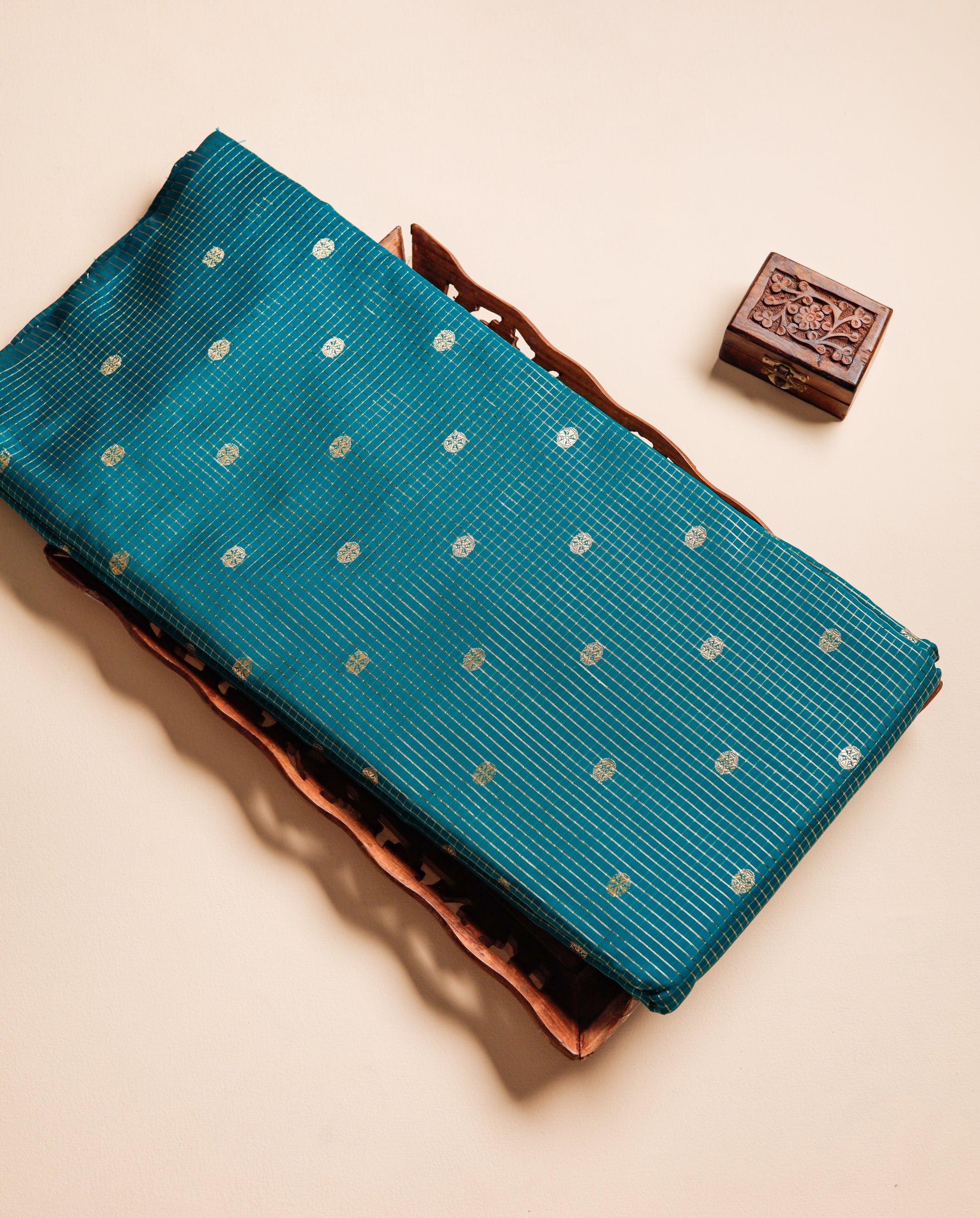 SEMI SILK BUTTA FABRIC
