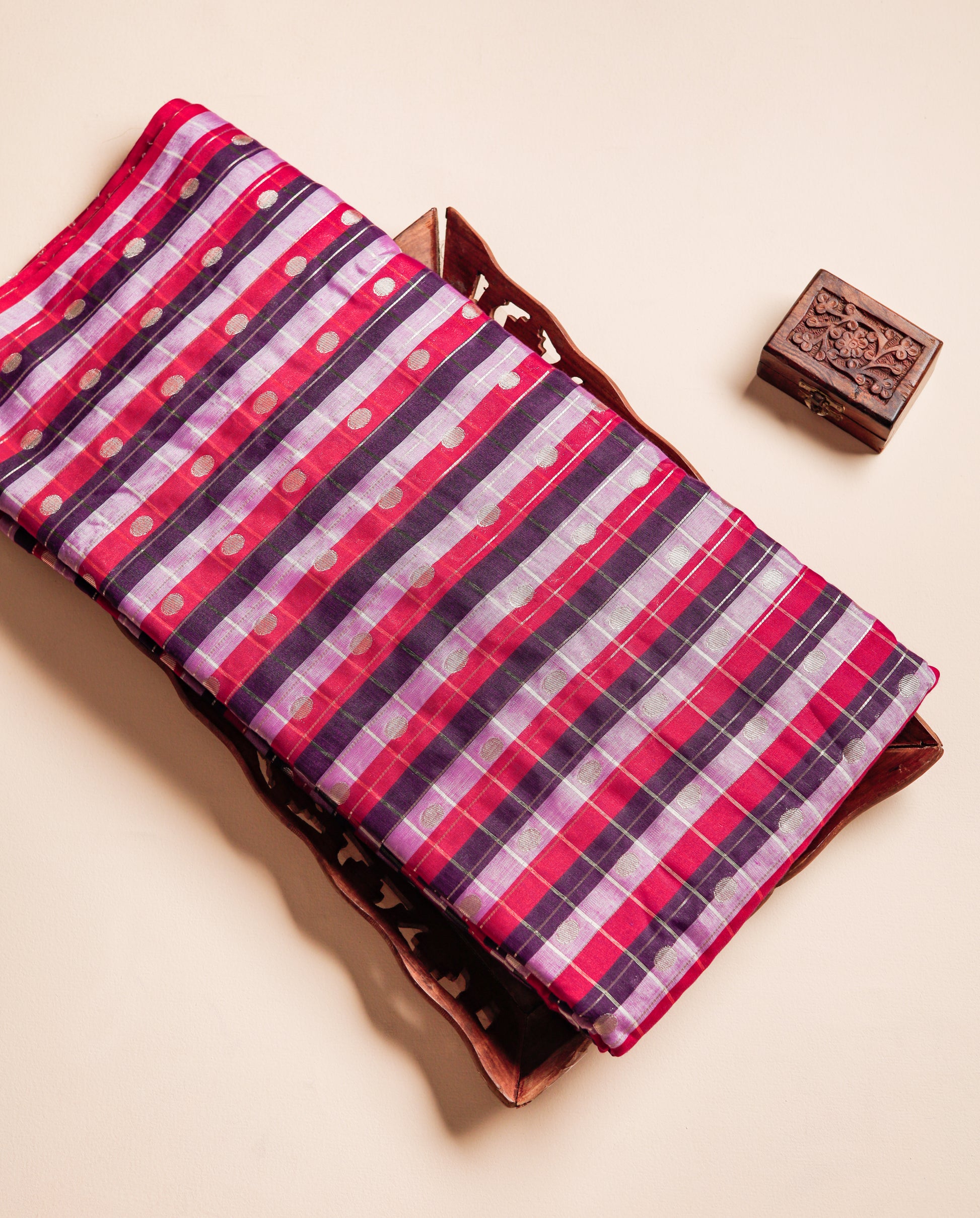 SEMI SILK BUTTA FABRIC