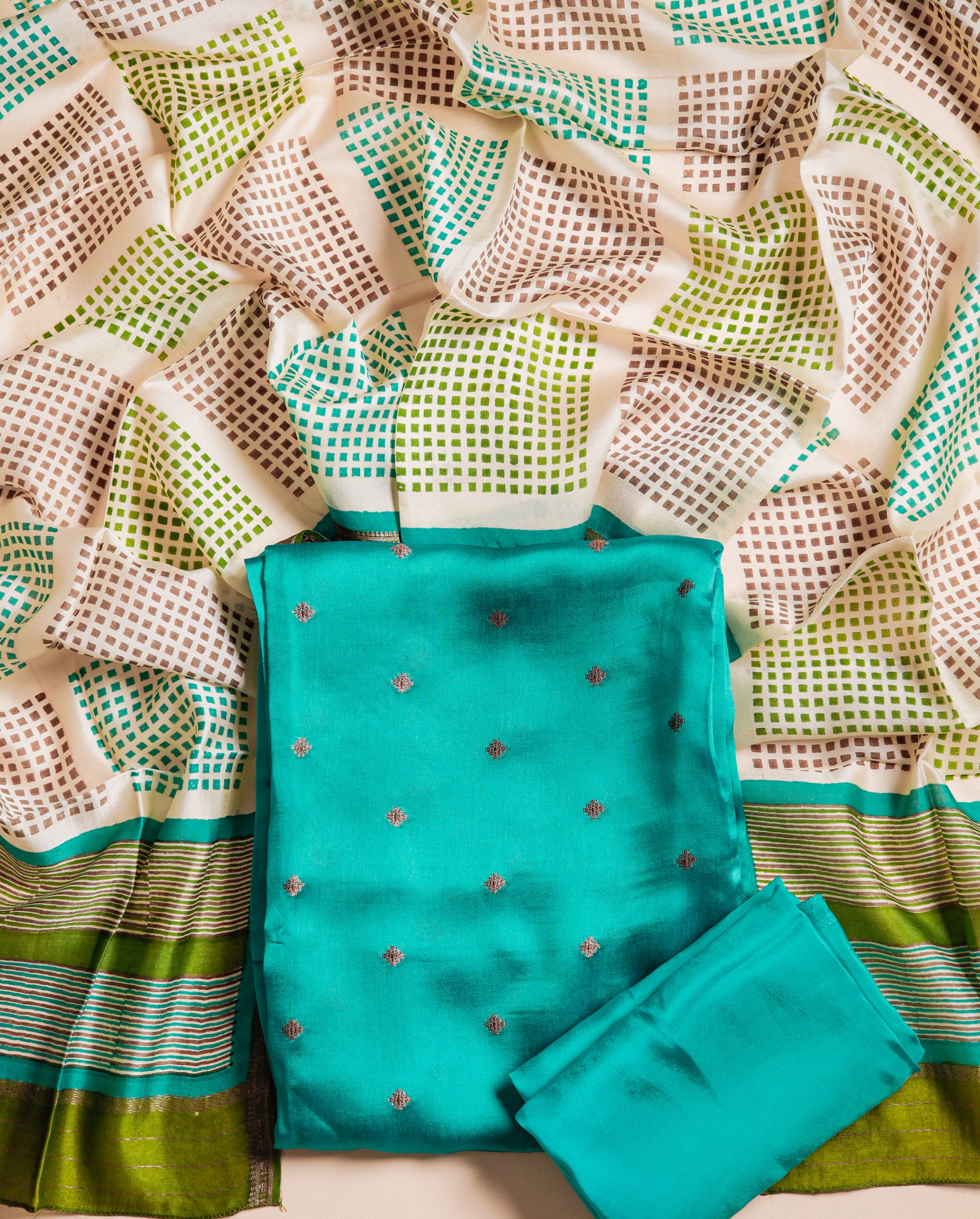 PURE BANARASI SILK SUIT SET