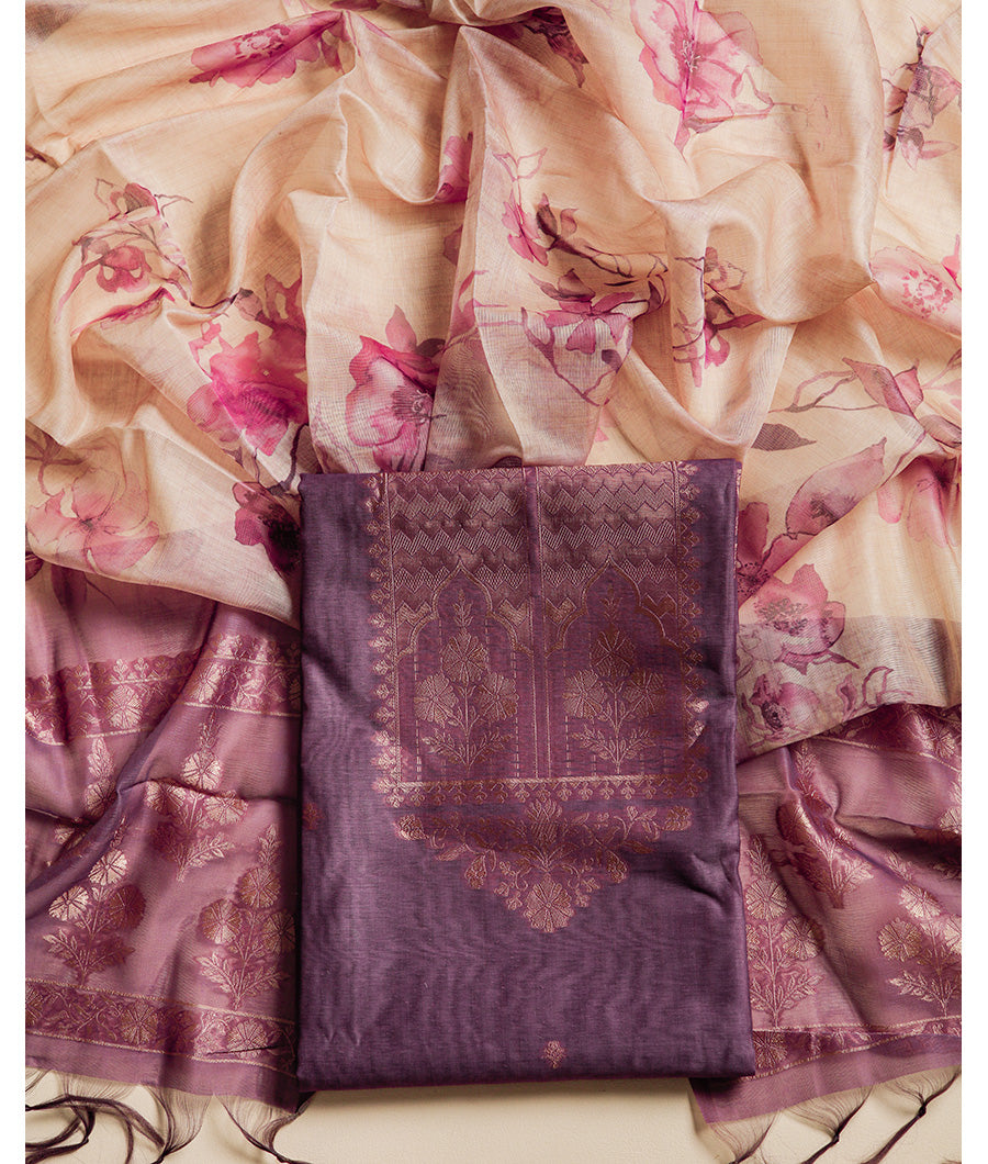 CHANDERI 2 PIECE SUIT SET