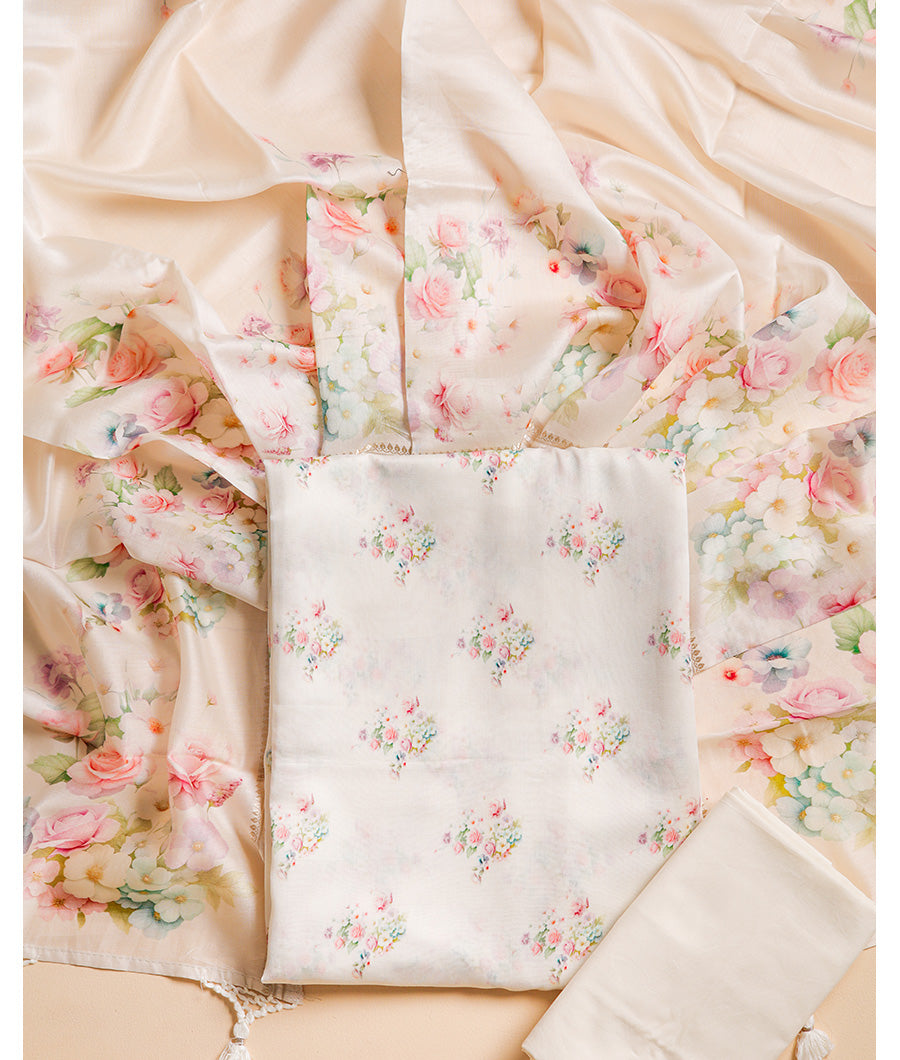 CHANDERI SUIT SET
