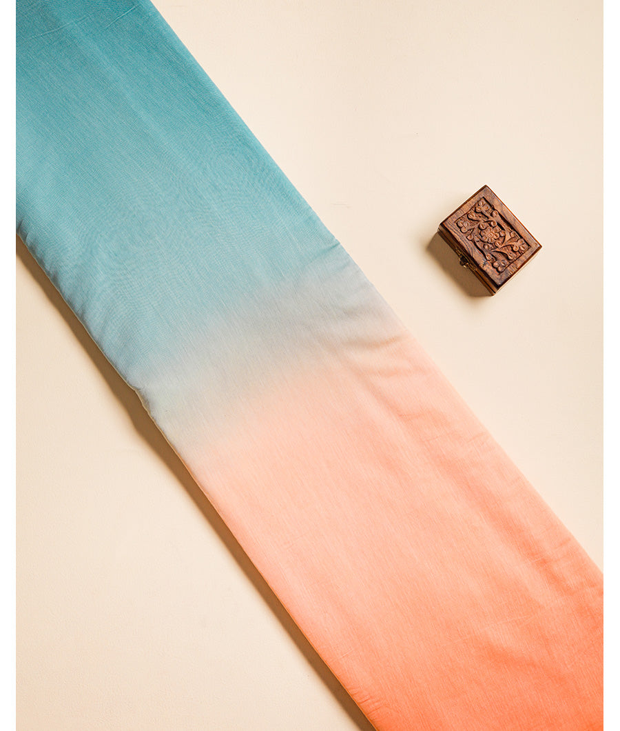 MUL CHANDERI OMBRE FABRIC