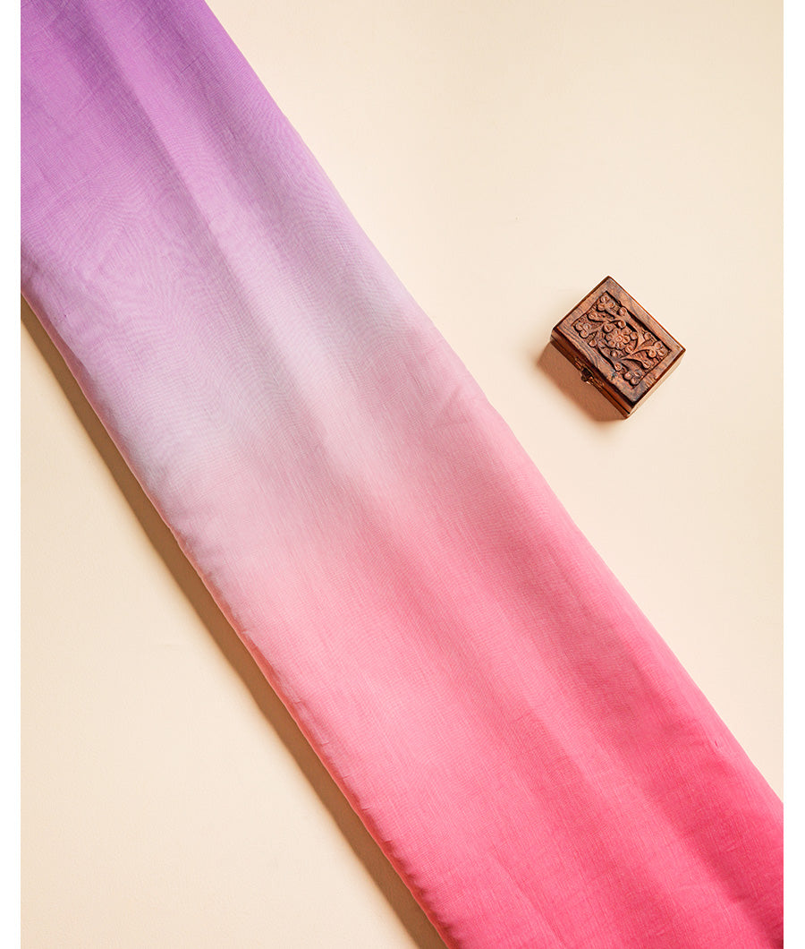 MUL CHANDERI OMBRE FABRIC
