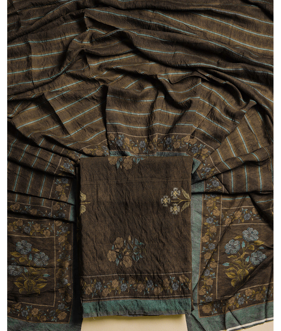 MOGRA CHANDERI MUGHAL PRINT SUIT SET