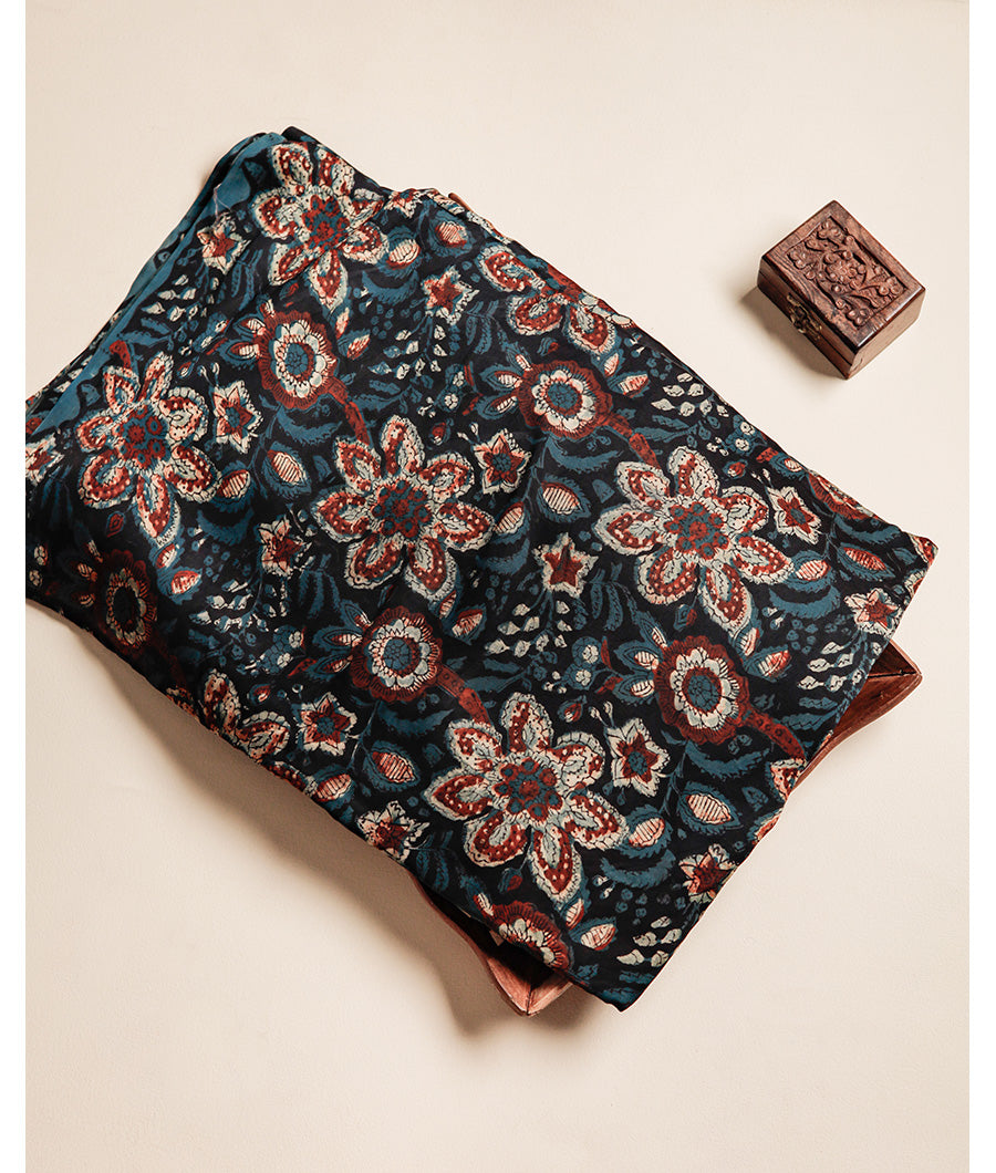 VANASPATI BLOCK PRINTED MODAL SILK FABRIC