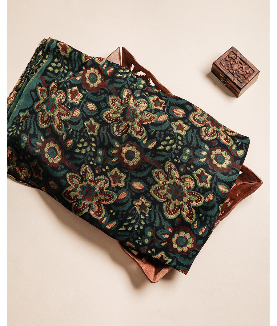VANASPATI BLOCK PRINTED MODAL SILK FABRIC