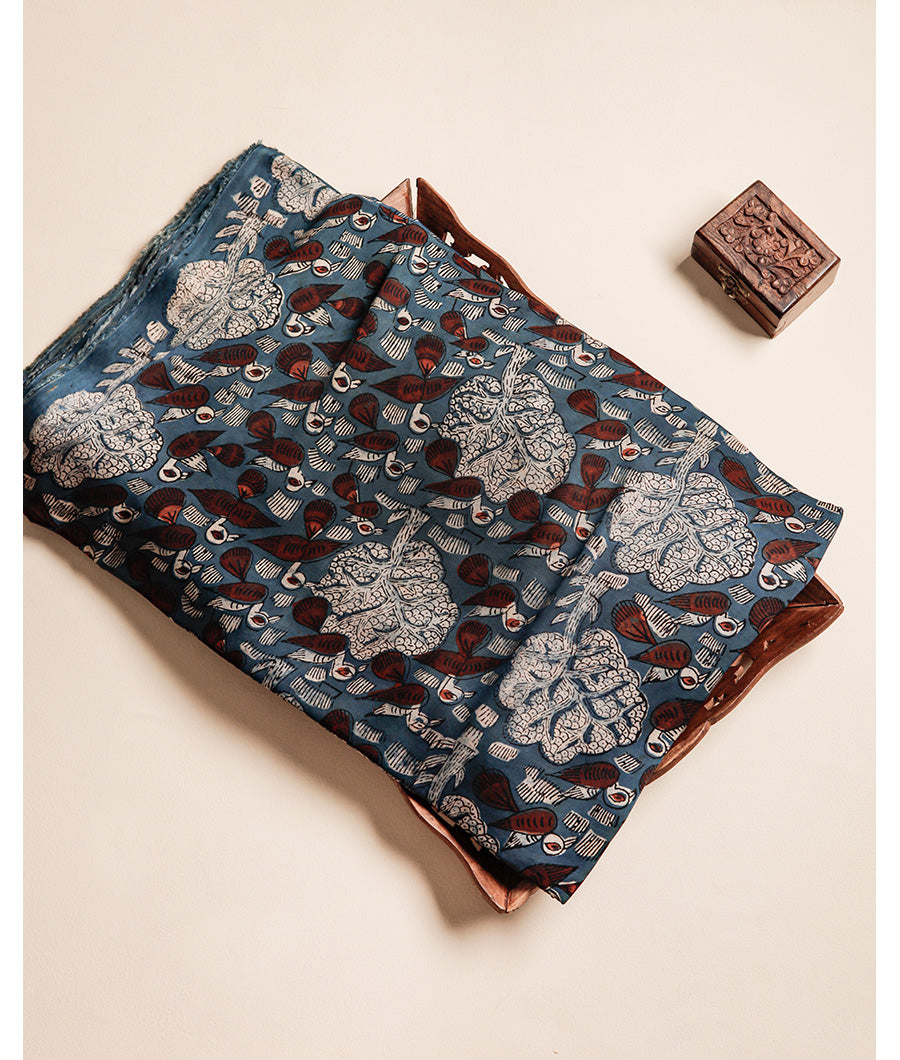 VANASPATI BLOCK PRINTED MODAL SILK FABRIC