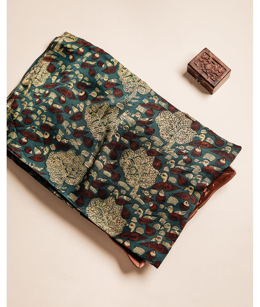 VANASPATI BLOCK PRINTED MODAL SILK FABRIC