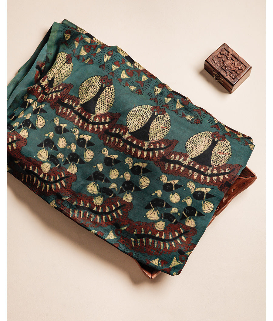 VANASPATI BLOCK PRINTED MODAL SILK FABRIC