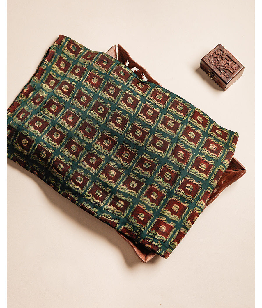 VANASPATI BLOCK PRINTED MODAL SILK FABRIC