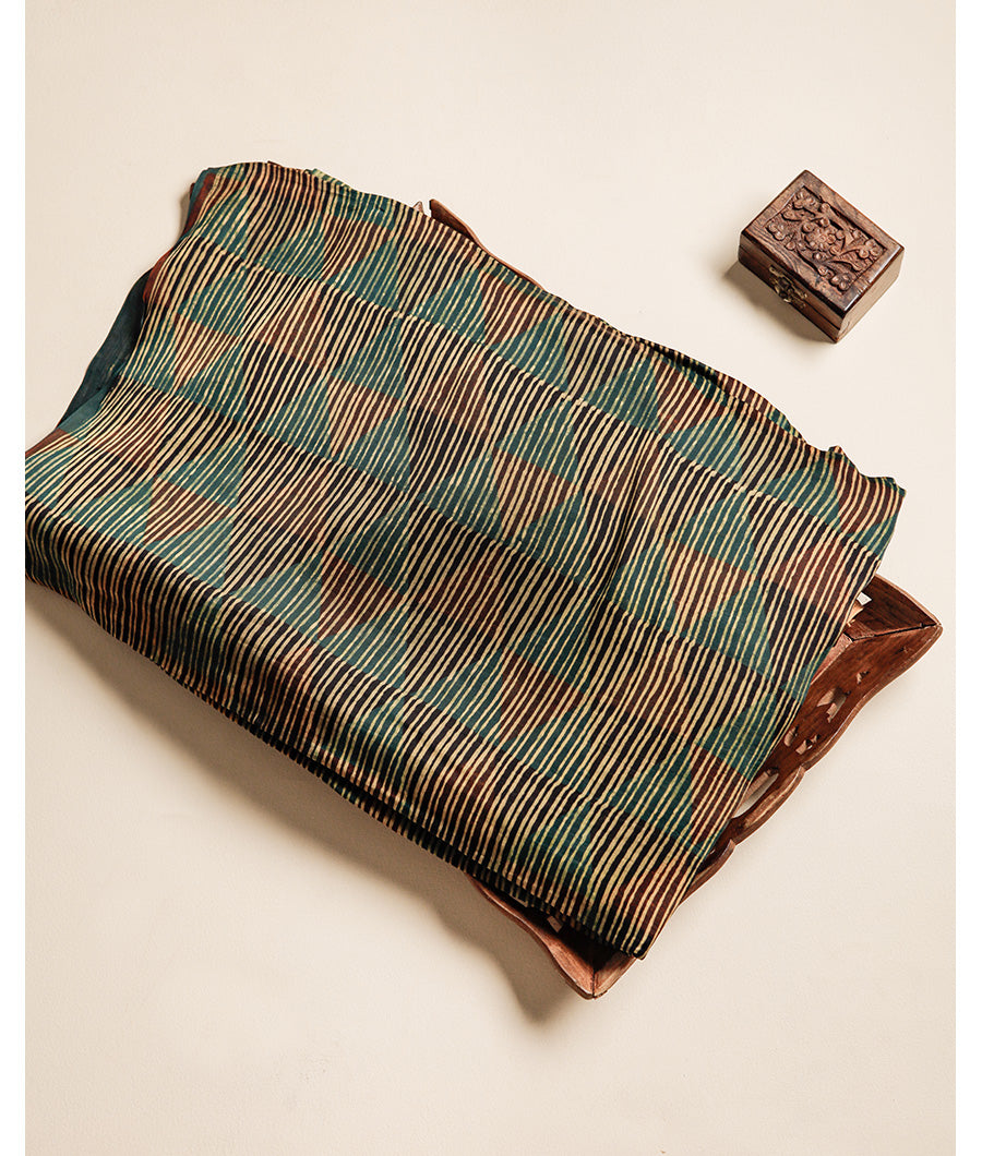 VANASPATI BLOCK PRINTED MODAL SILK FABRIC