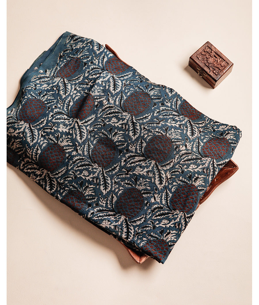 VANASPATI BLOCK PRINTED MODAL SILK FABRIC