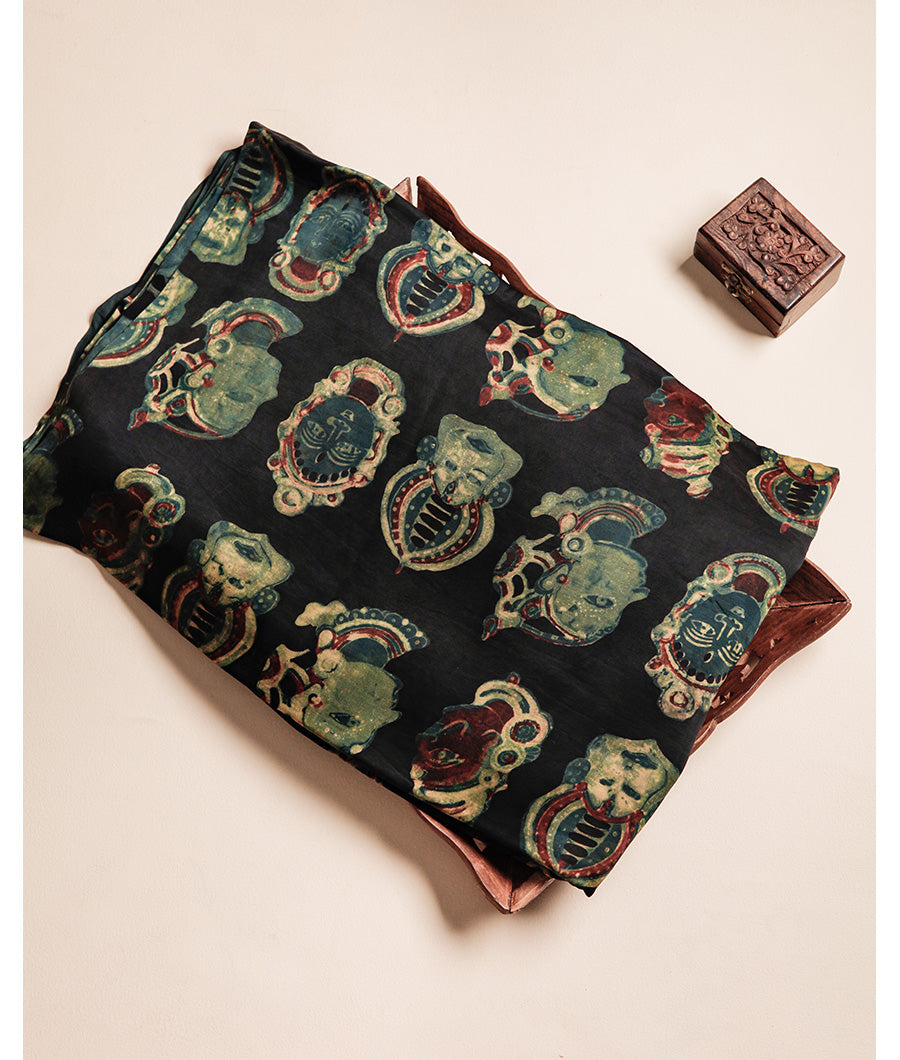 VANASPATI BLOCK PRINTED MODAL SILK FABRIC