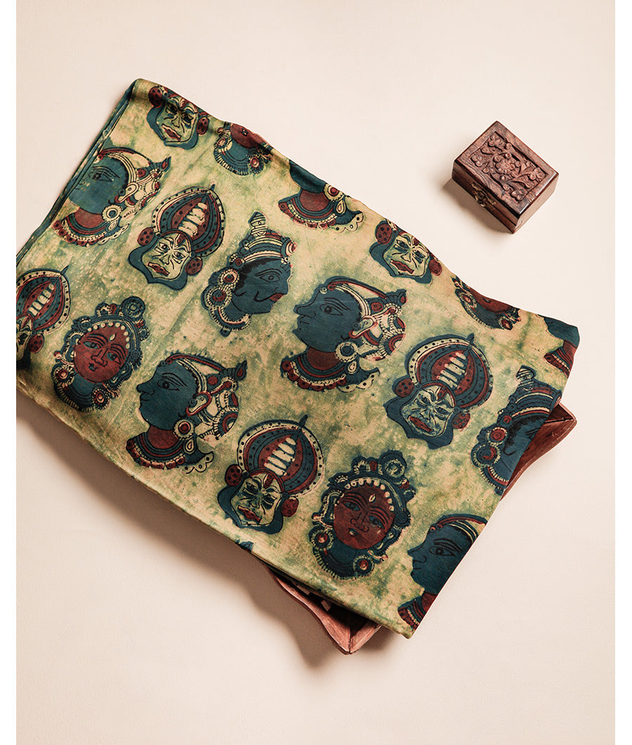 VANASPATI BLOCK PRINTED MODAL SILK FABRIC
