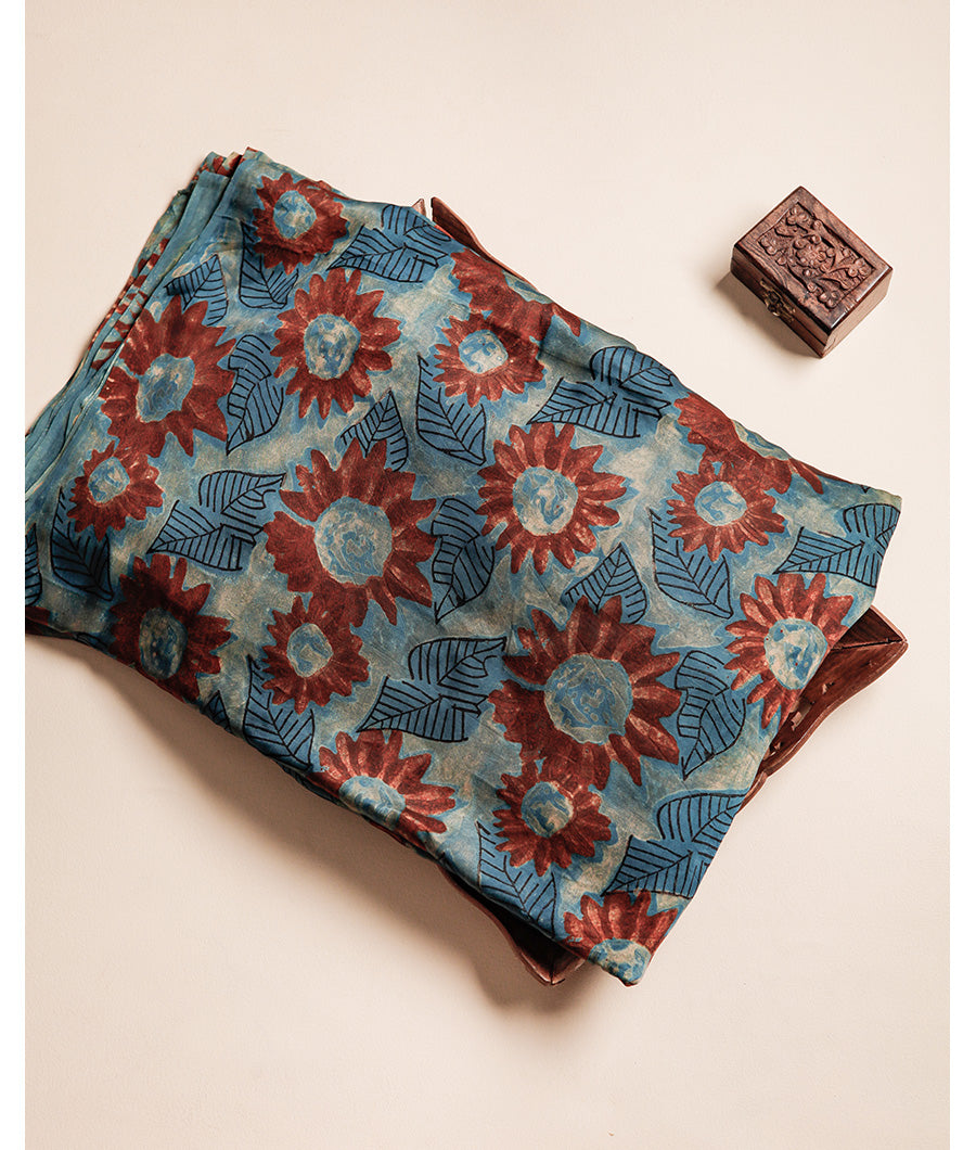 VANASPATI BLOCK PRINTED MODAL SILK FABRIC