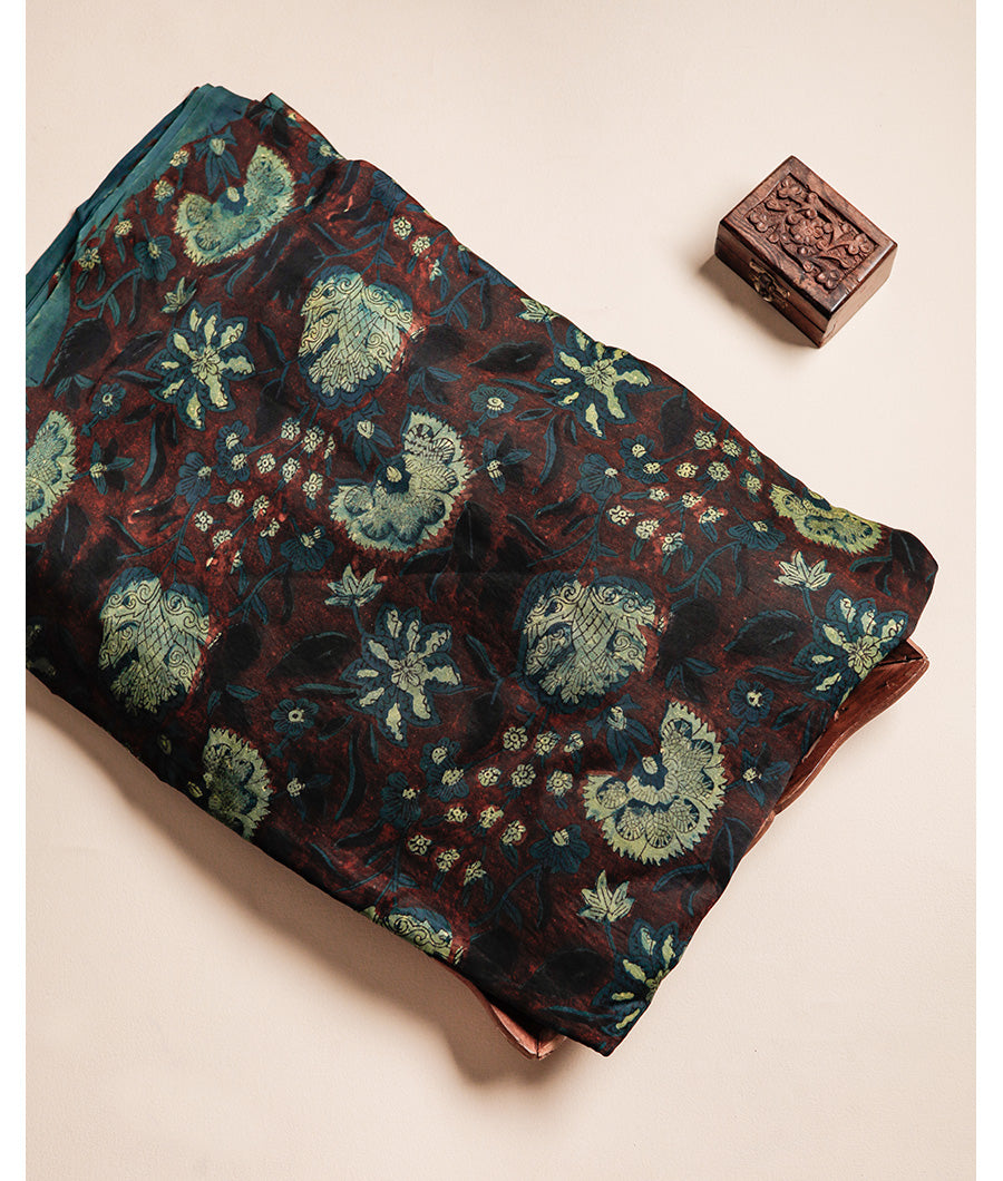 VANASPATI BLOCK PRINTED MODAL SILK FABRIC
